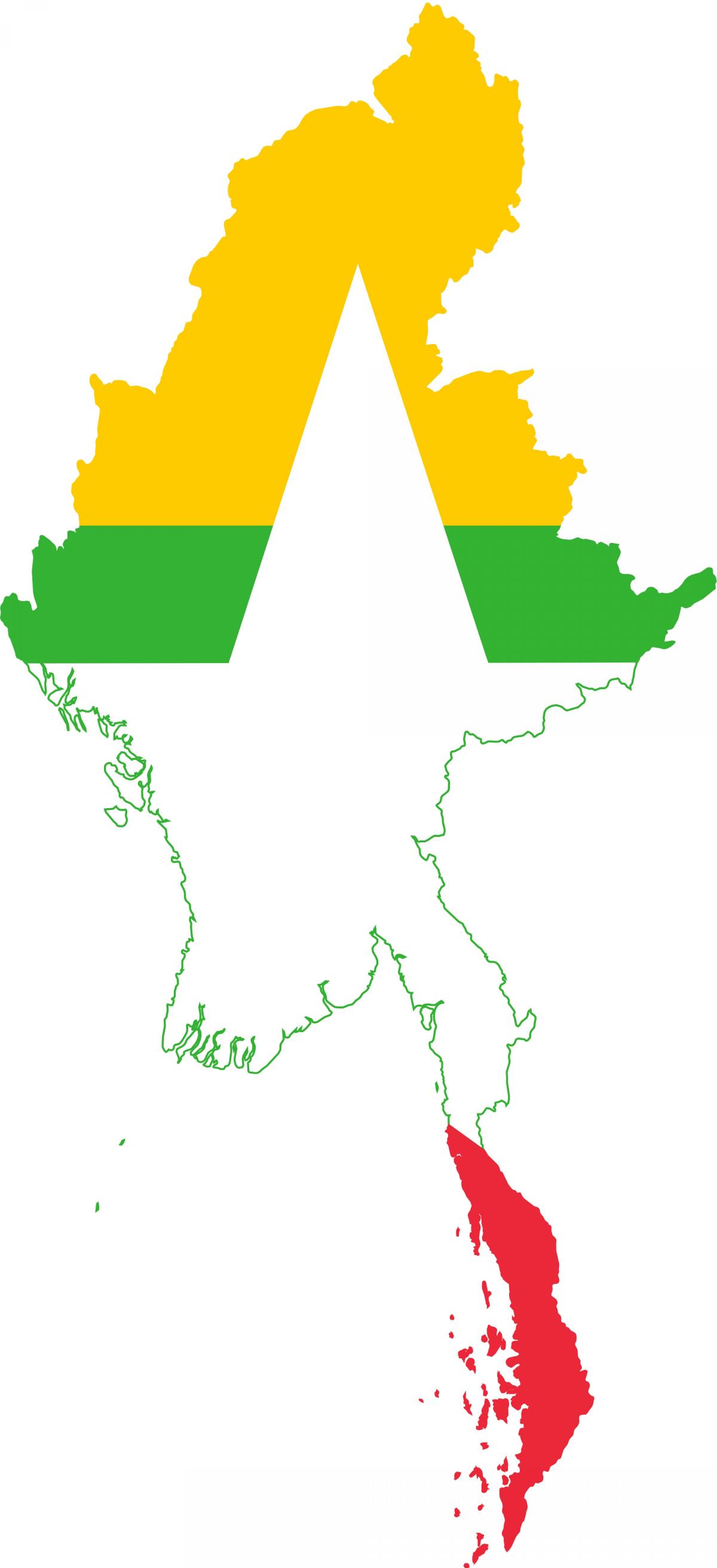 Karte von Myanmar-logo