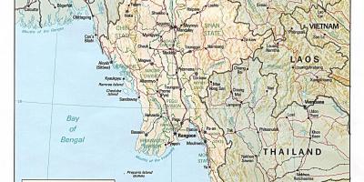 Die Offline-Karte Myanmar