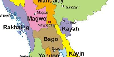 Myanmar Karte-Foto